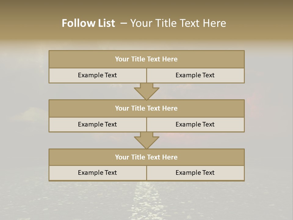 Scenery Construction Highway PowerPoint Template