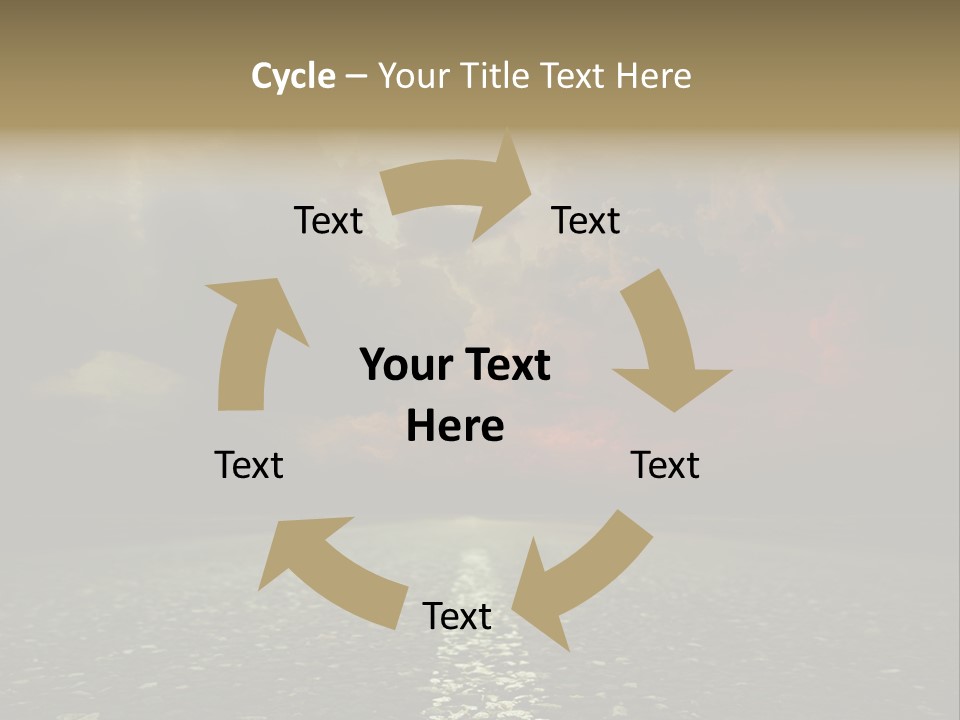 Scenery Construction Highway PowerPoint Template