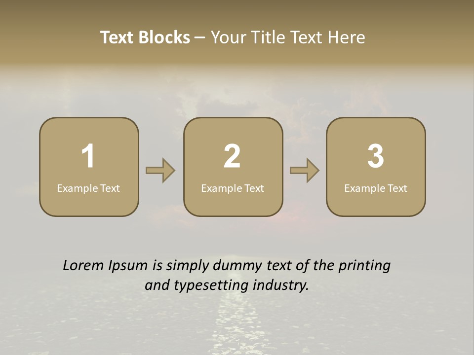 Scenery Construction Highway PowerPoint Template