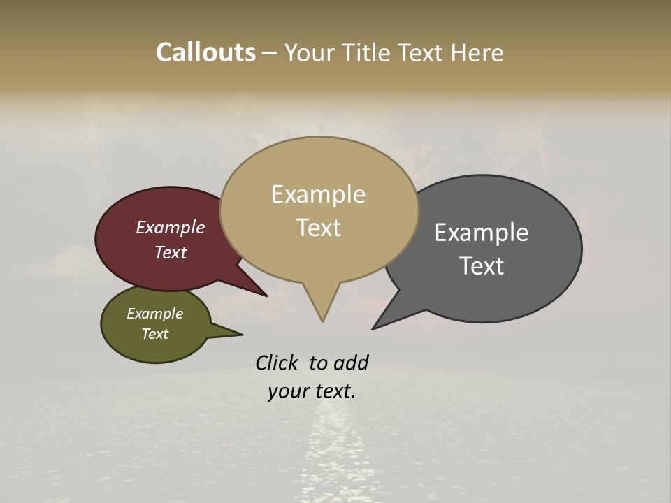 Scenery Construction Highway PowerPoint Template