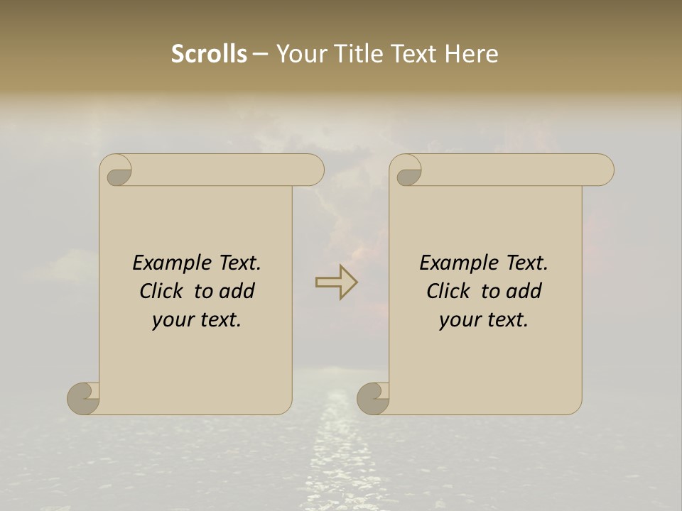 Scenery Construction Highway PowerPoint Template