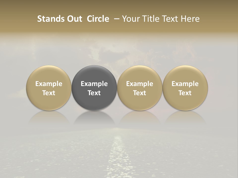 Scenery Construction Highway PowerPoint Template