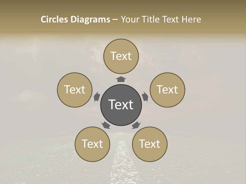 Scenery Construction Highway PowerPoint Template