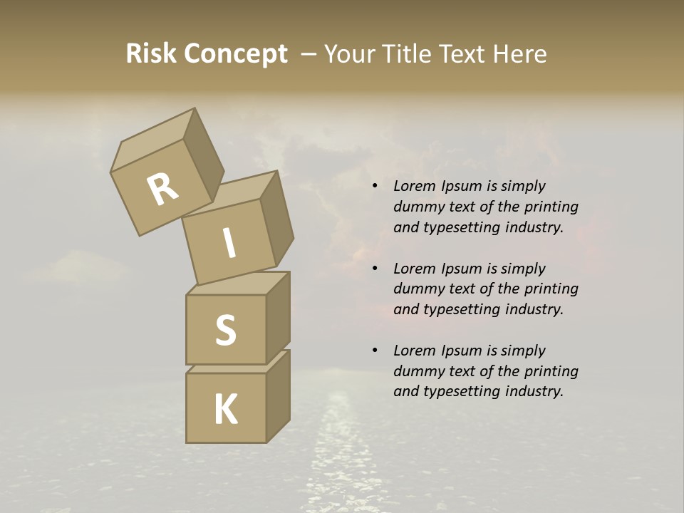 Scenery Construction Highway PowerPoint Template