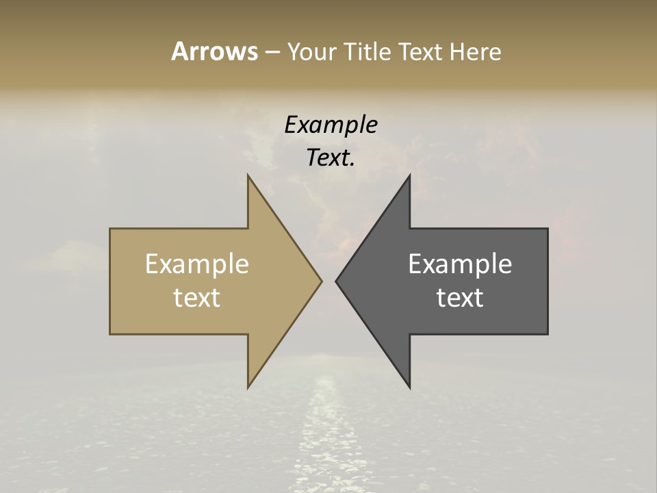 Scenery Construction Highway PowerPoint Template