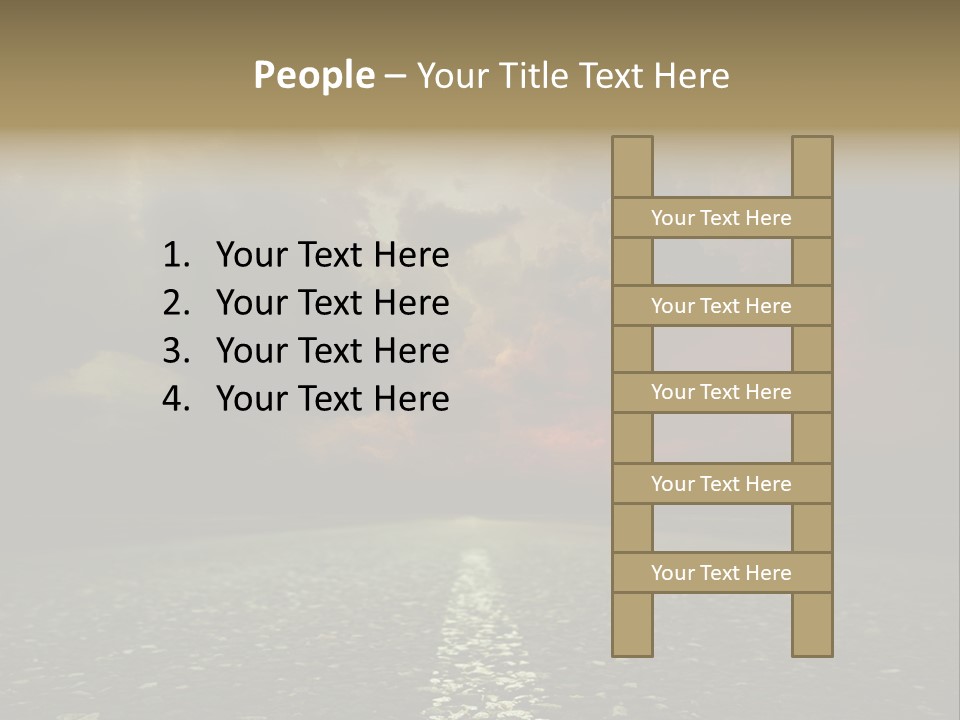 Scenery Construction Highway PowerPoint Template