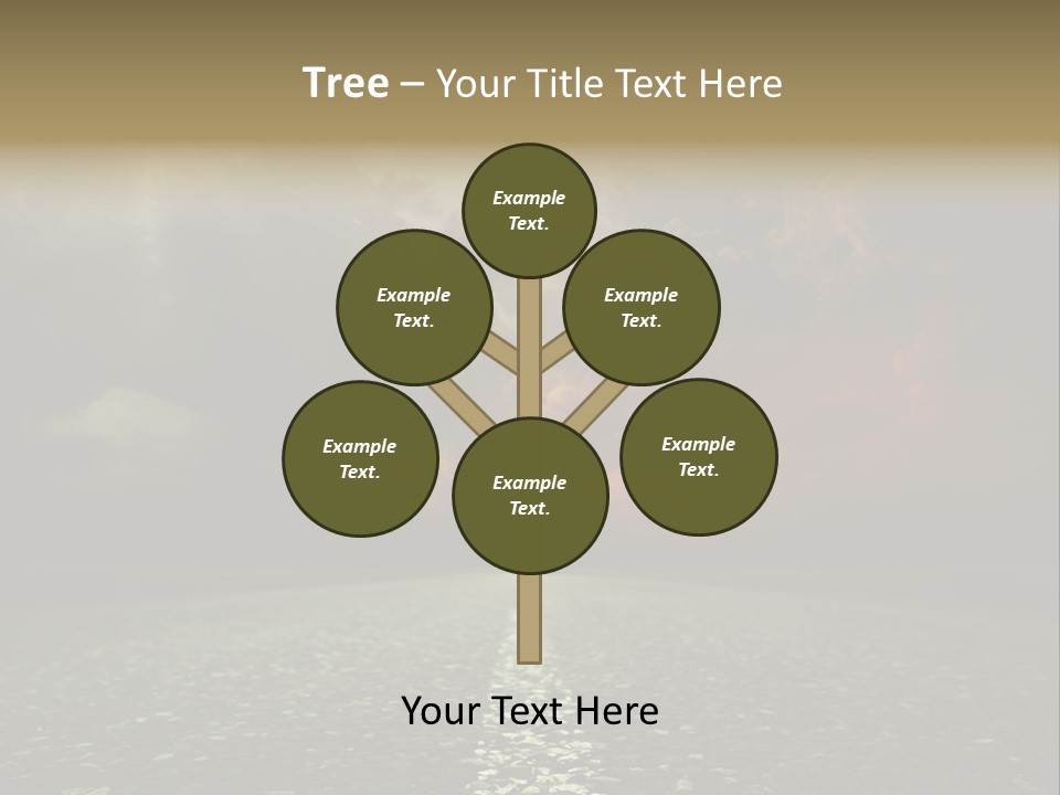 Scenery Construction Highway PowerPoint Template