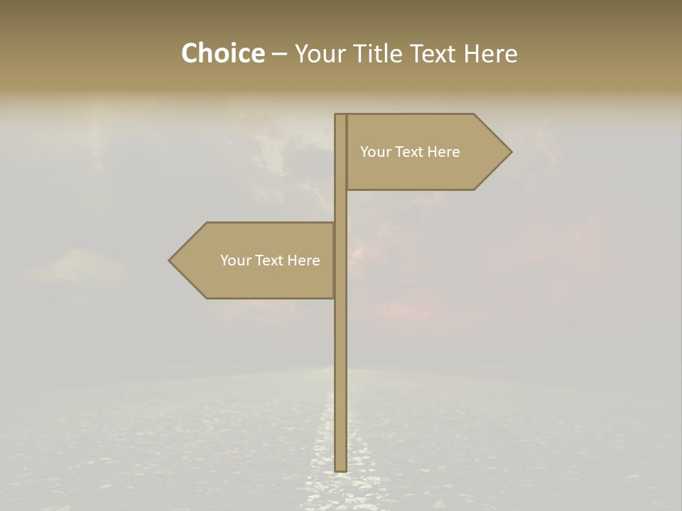 Scenery Construction Highway PowerPoint Template