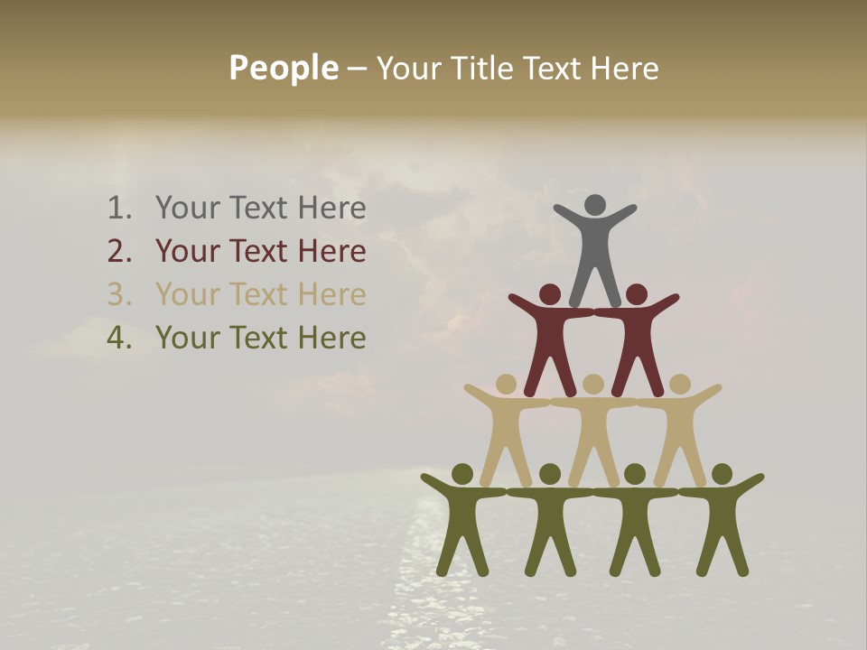 Scenery Construction Highway PowerPoint Template