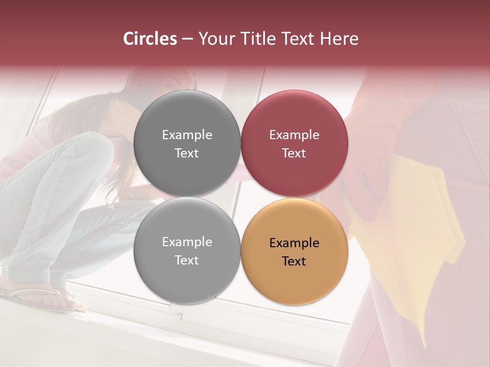 Glass Windowsill Spring Clean PowerPoint Template