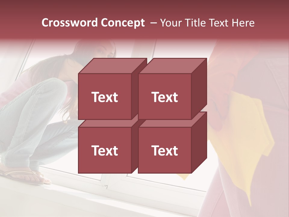 Glass Windowsill Spring Clean PowerPoint Template