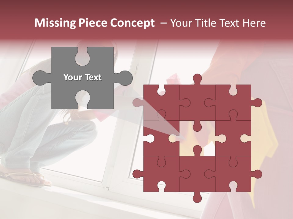 Glass Windowsill Spring Clean PowerPoint Template