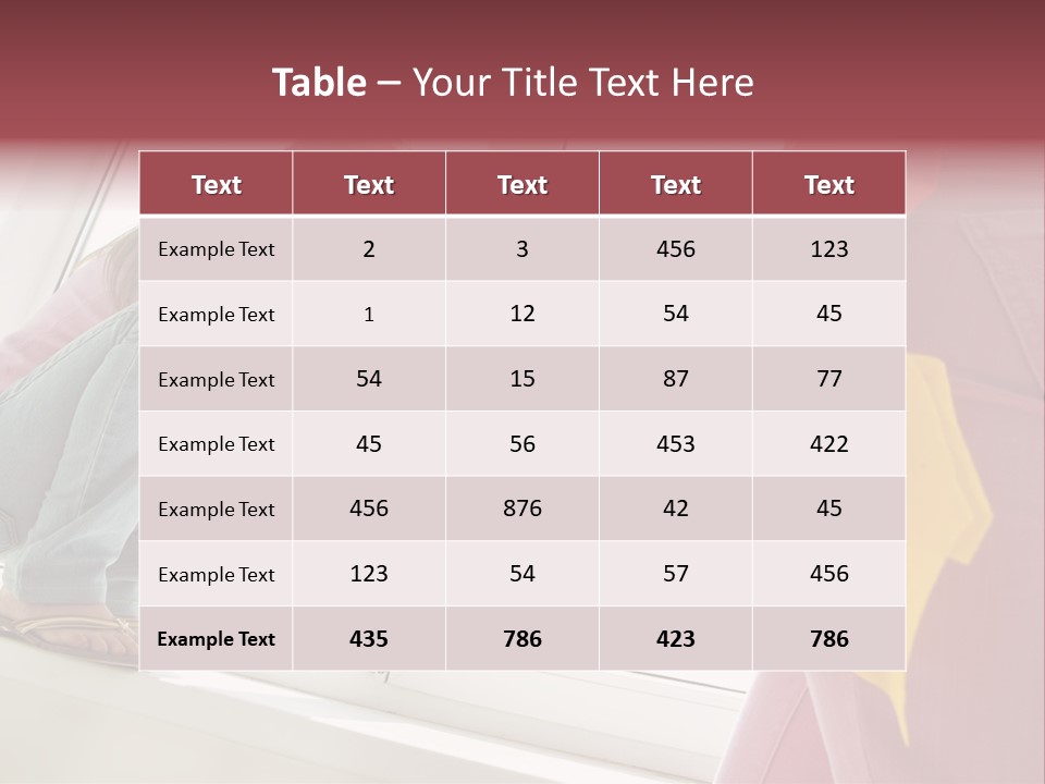 Glass Windowsill Spring Clean PowerPoint Template