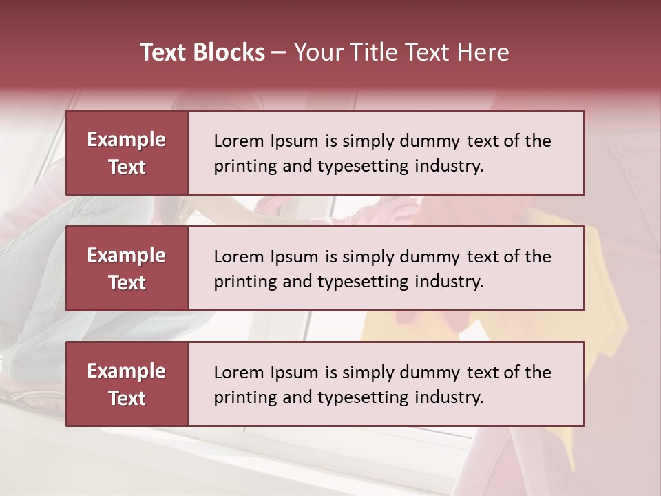 Glass Windowsill Spring Clean PowerPoint Template