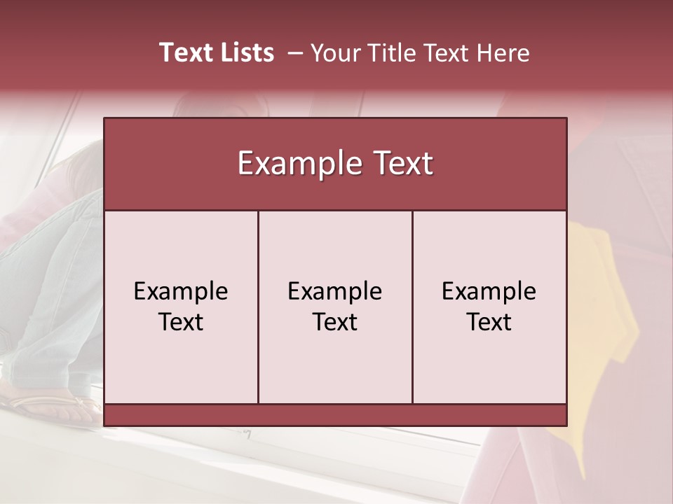 Glass Windowsill Spring Clean PowerPoint Template