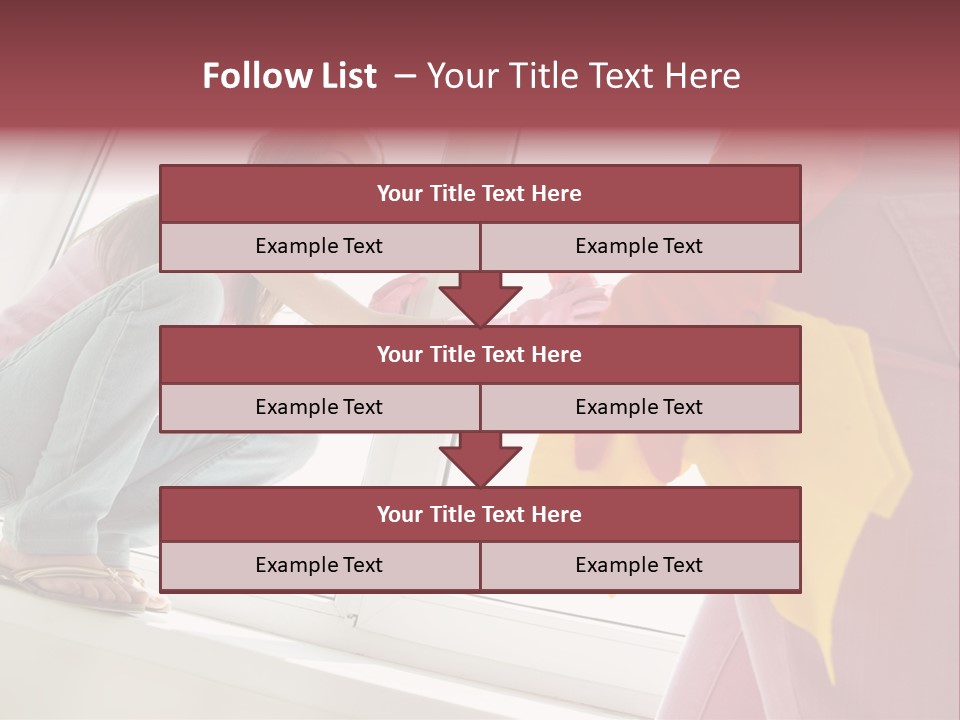 Glass Windowsill Spring Clean PowerPoint Template