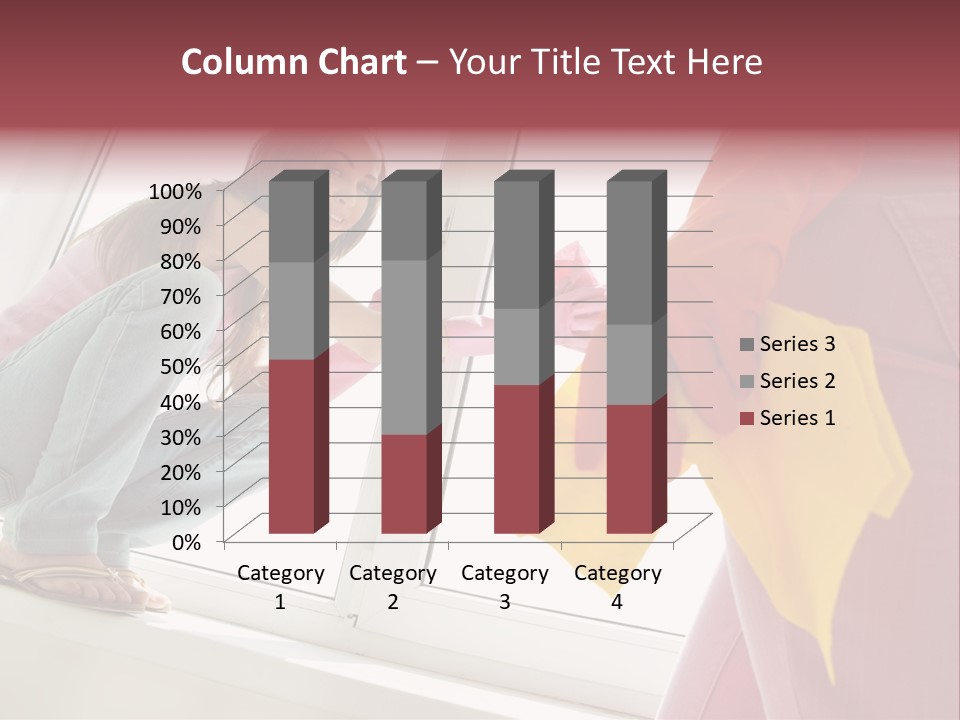 Glass Windowsill Spring Clean PowerPoint Template