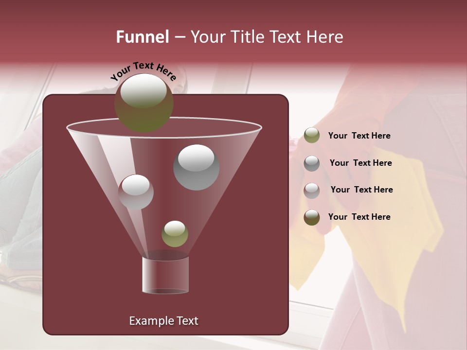 Glass Windowsill Spring Clean PowerPoint Template