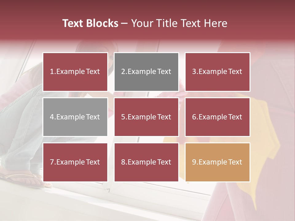 Glass Windowsill Spring Clean PowerPoint Template