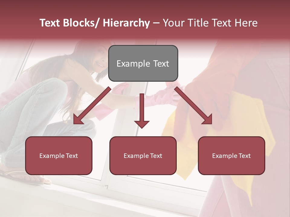 Glass Windowsill Spring Clean PowerPoint Template