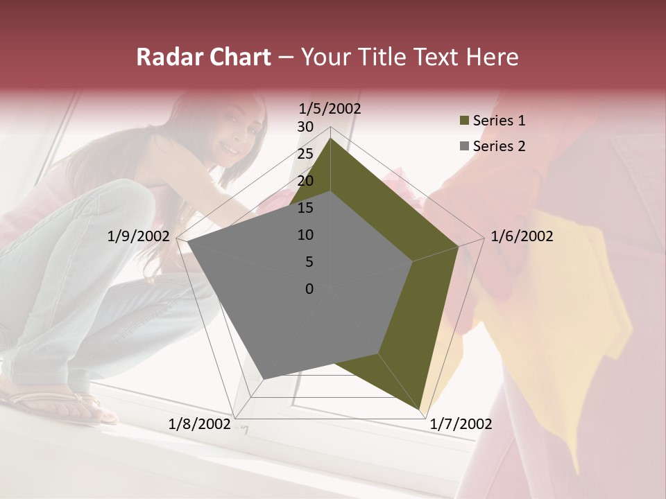 Glass Windowsill Spring Clean PowerPoint Template