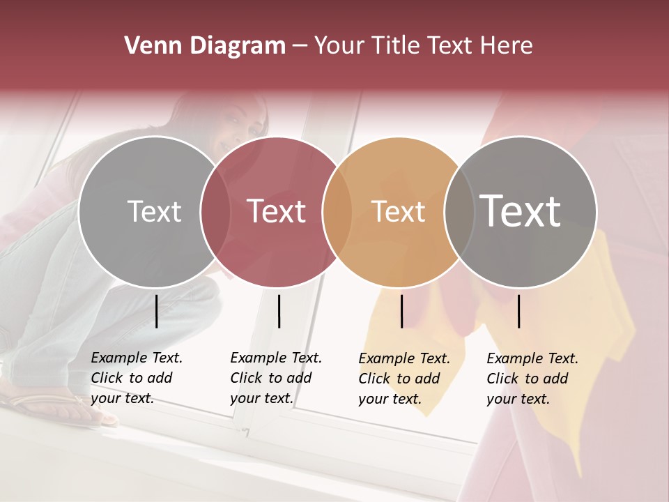 Glass Windowsill Spring Clean PowerPoint Template