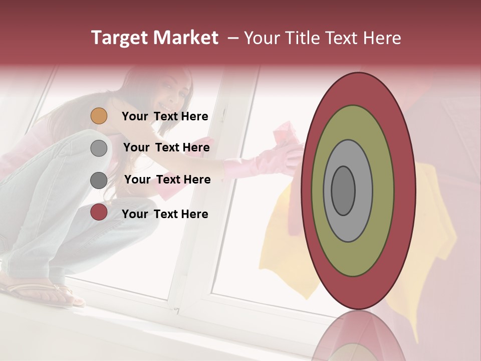 Glass Windowsill Spring Clean PowerPoint Template