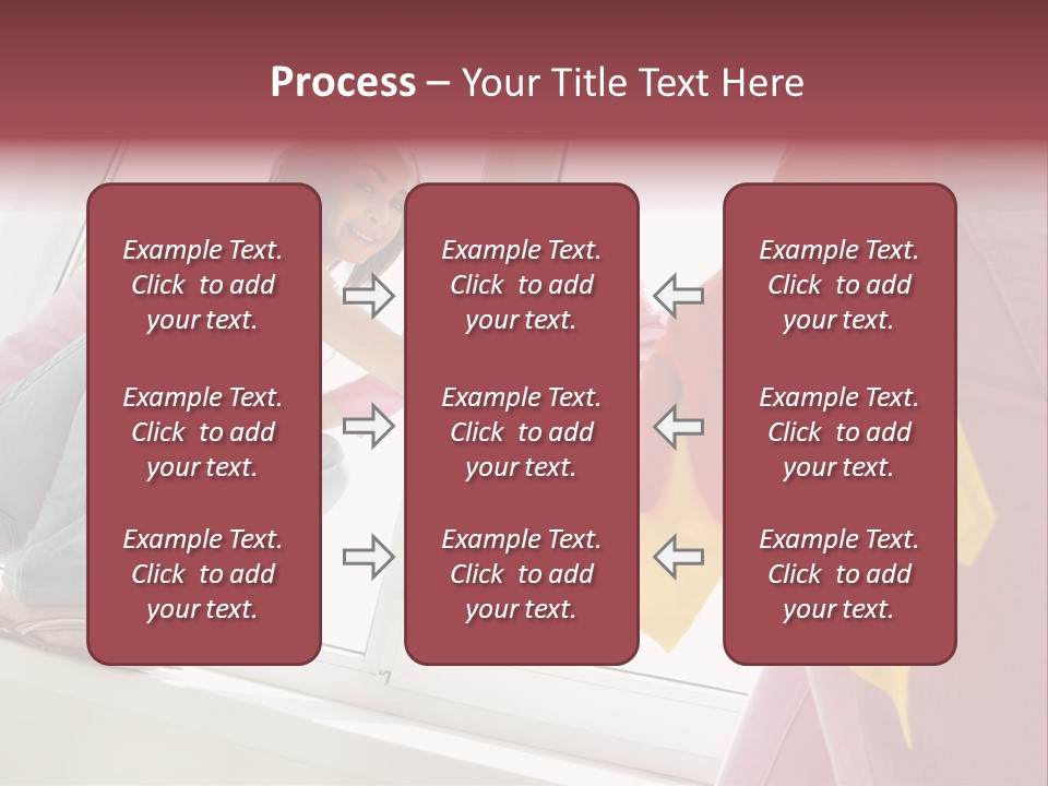 Glass Windowsill Spring Clean PowerPoint Template