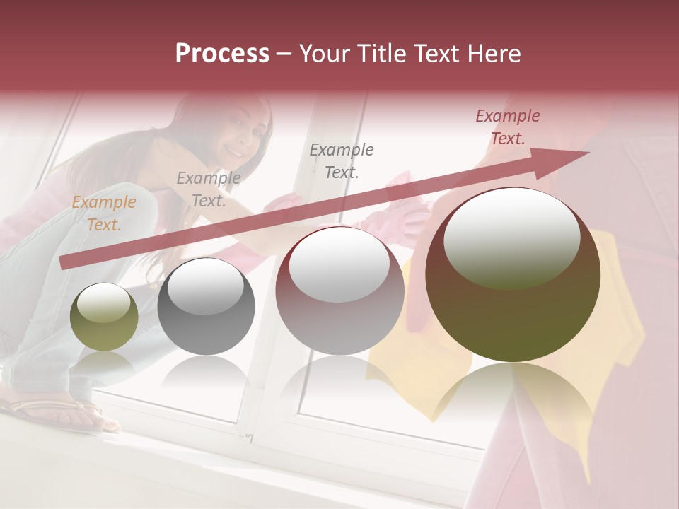 Glass Windowsill Spring Clean PowerPoint Template