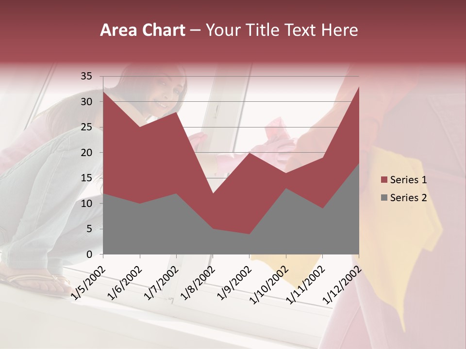 Glass Windowsill Spring Clean PowerPoint Template