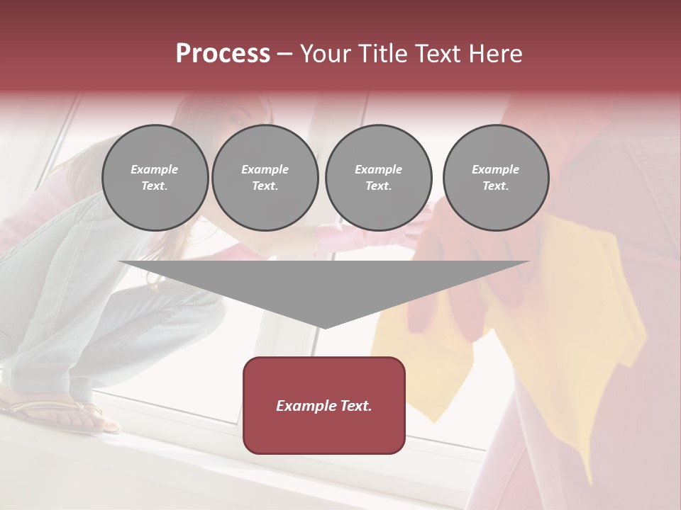 Glass Windowsill Spring Clean PowerPoint Template