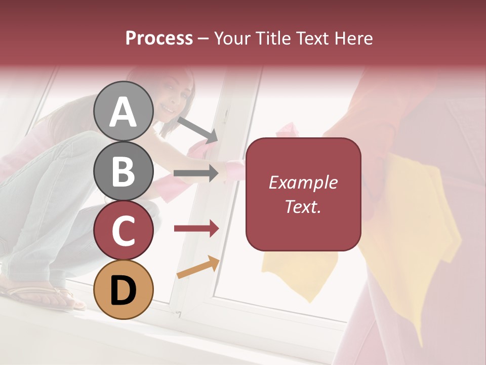 Glass Windowsill Spring Clean PowerPoint Template