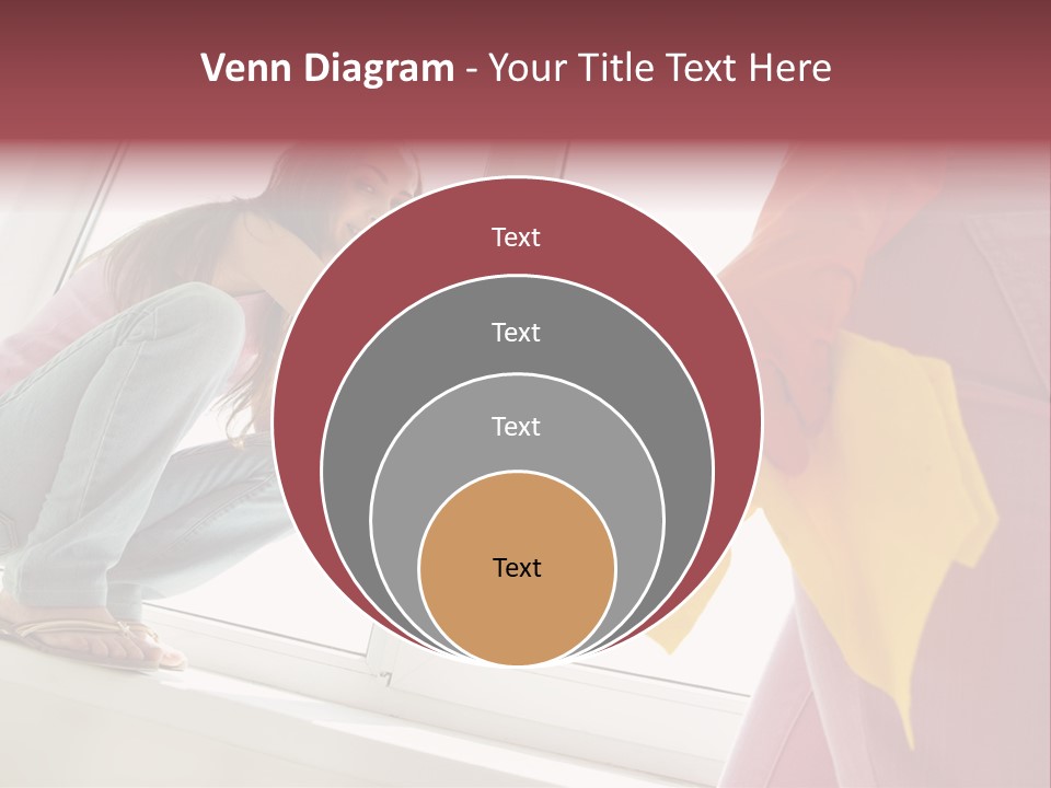 Glass Windowsill Spring Clean PowerPoint Template