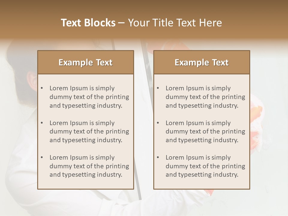 Businesspeople Duty Household PowerPoint Template