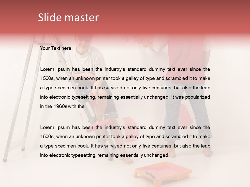 Materials Color Worker PowerPoint Template