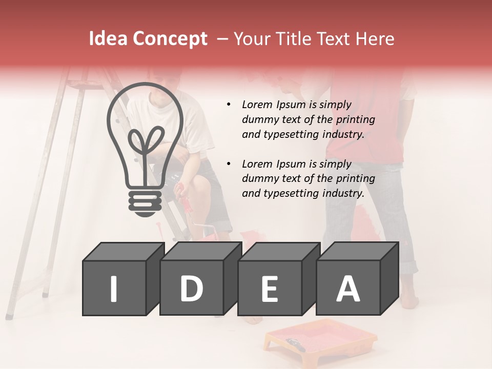 Materials Color Worker PowerPoint Template