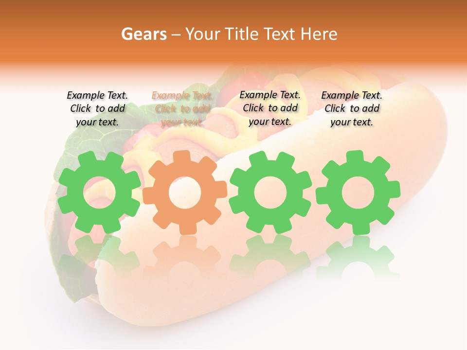 Mustard Hot Dog Bread PowerPoint Template