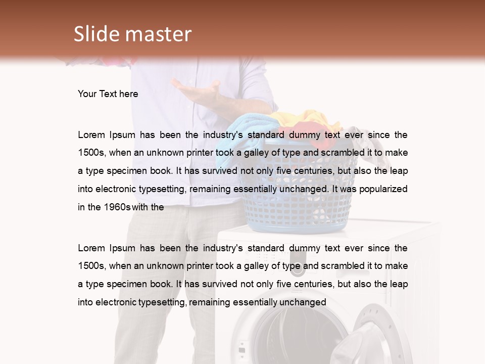 Adult Surprise Portrait PowerPoint Template