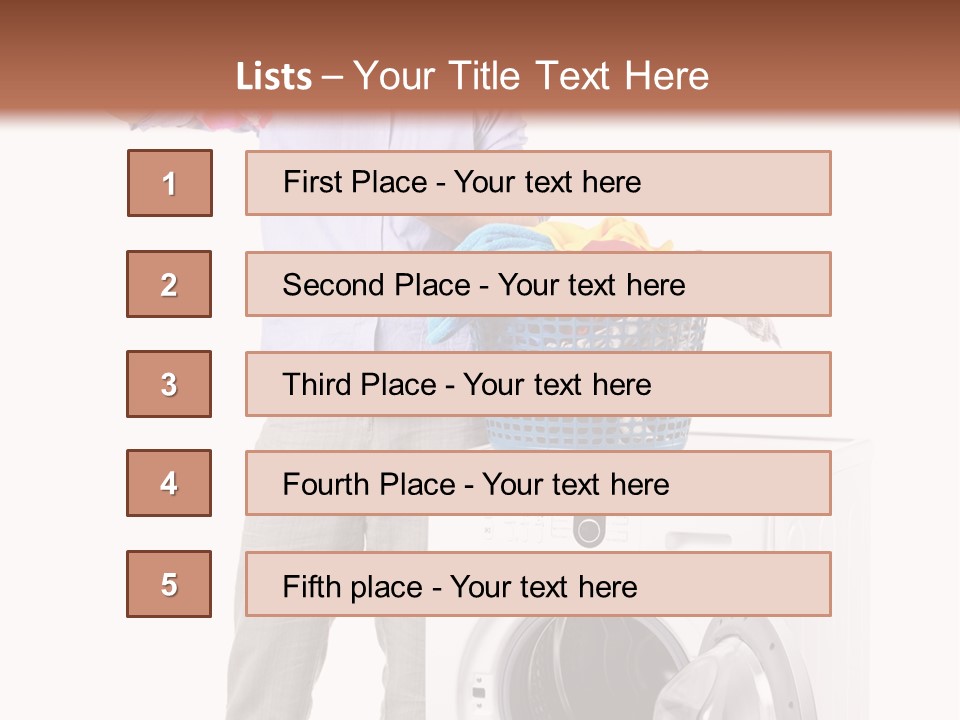 Adult Surprise Portrait PowerPoint Template