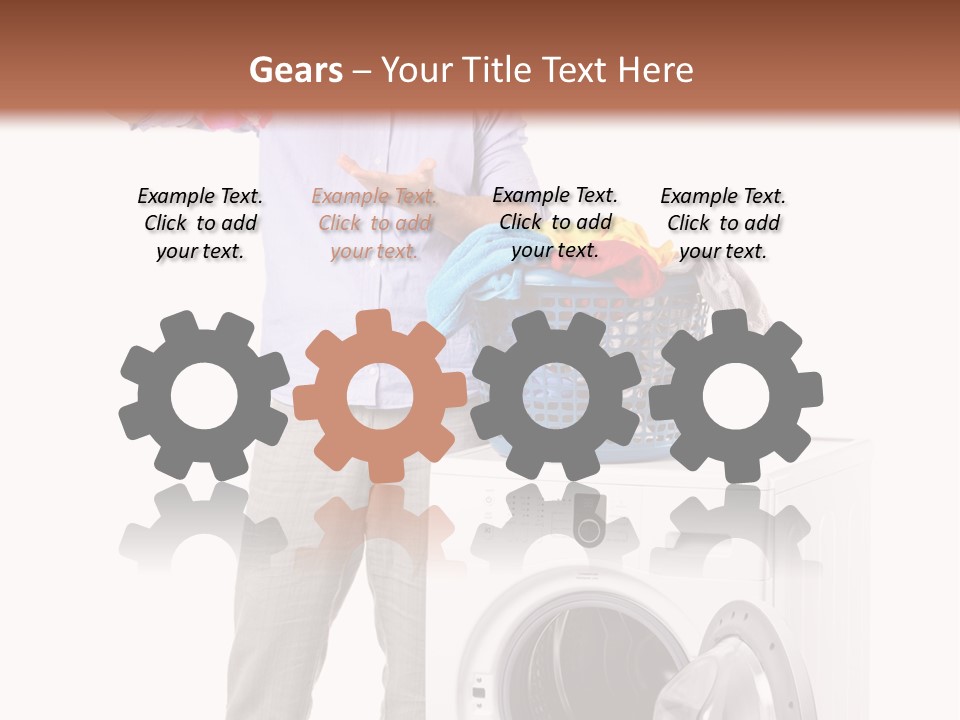 Adult Surprise Portrait PowerPoint Template