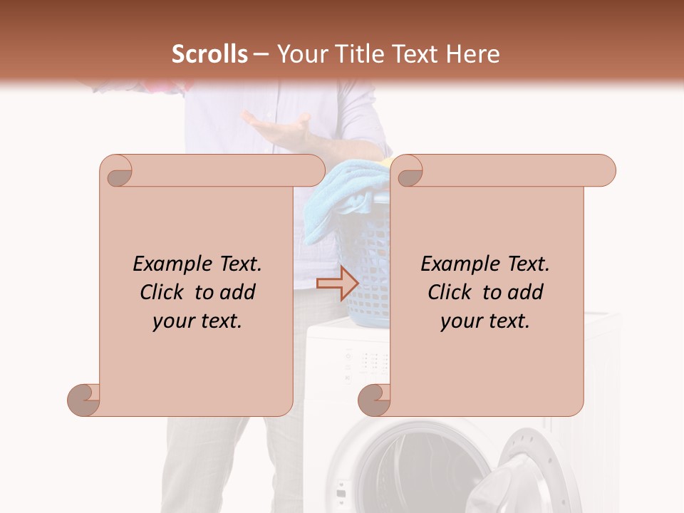 Adult Surprise Portrait PowerPoint Template