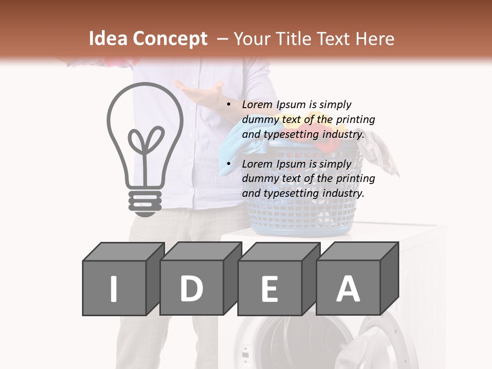 Adult Surprise Portrait PowerPoint Template