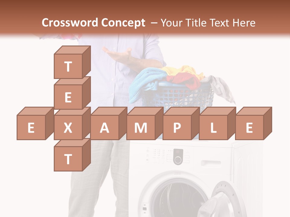 Adult Surprise Portrait PowerPoint Template