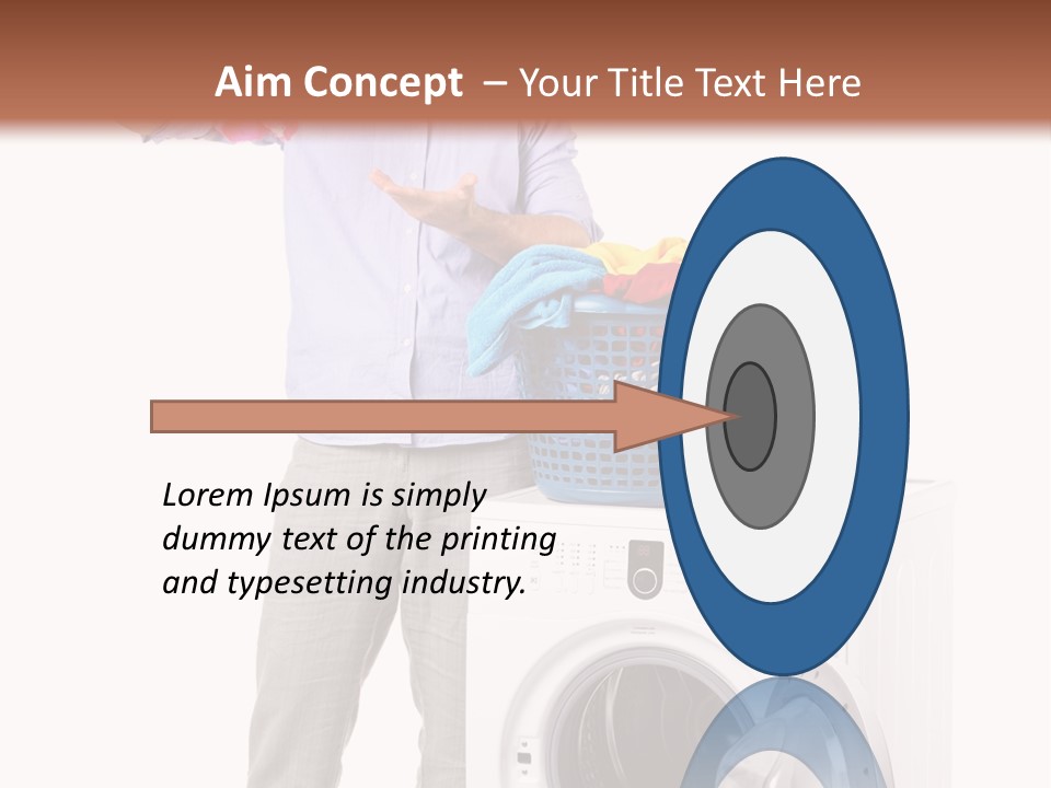 Adult Surprise Portrait PowerPoint Template