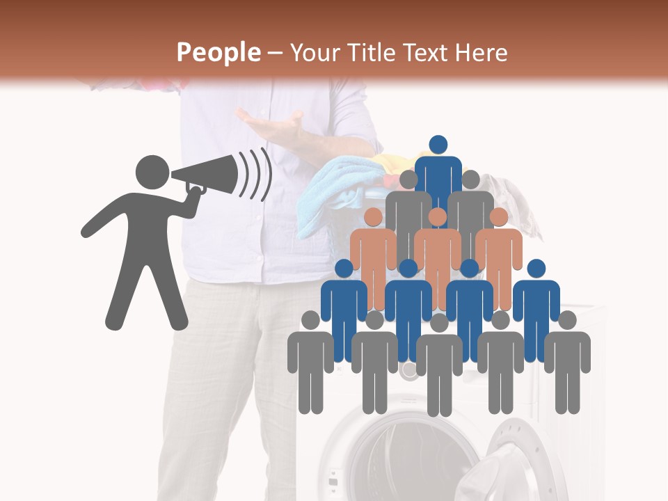 Adult Surprise Portrait PowerPoint Template