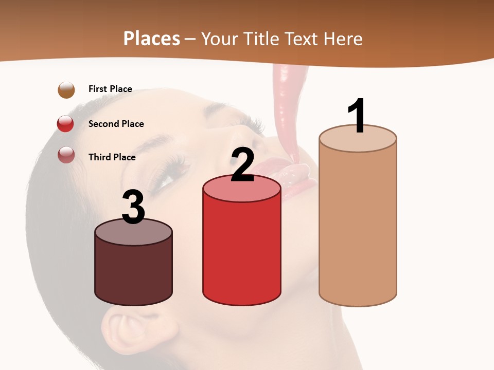 Sexy Brunette Chili PowerPoint Template