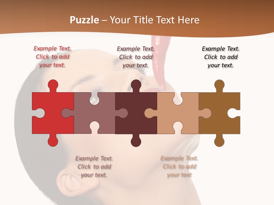 Sexy Brunette Chili PowerPoint Template