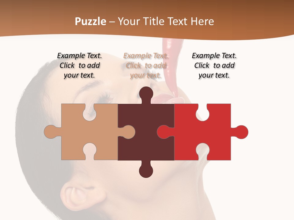 Sexy Brunette Chili PowerPoint Template