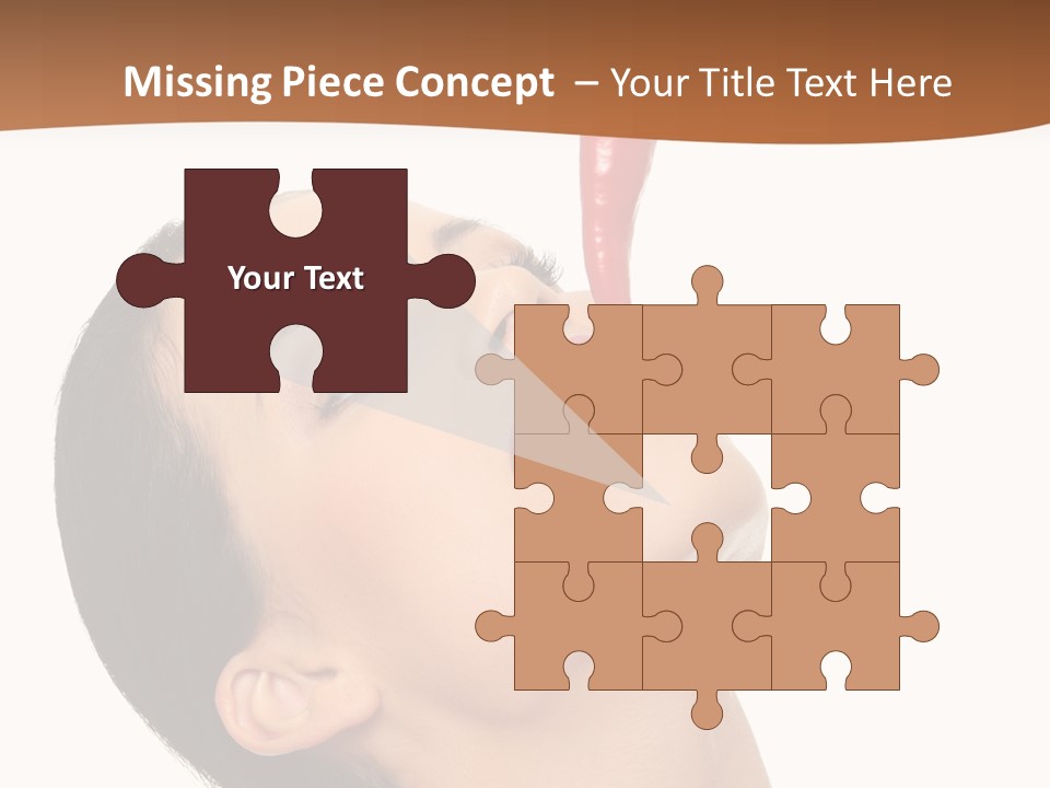 Sexy Brunette Chili PowerPoint Template