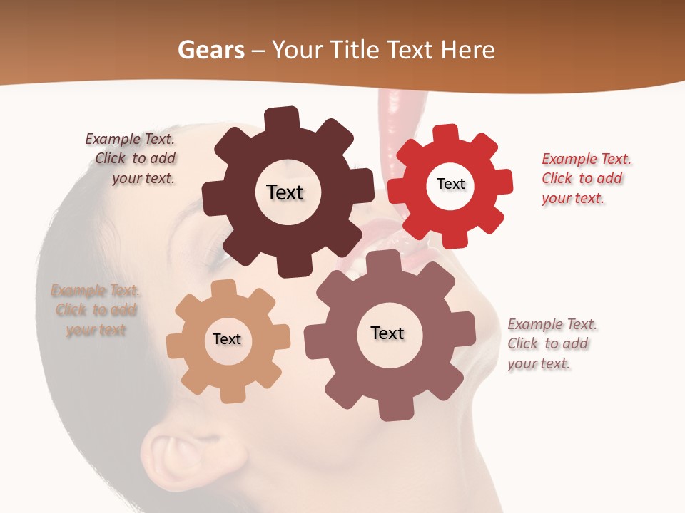 Sexy Brunette Chili PowerPoint Template